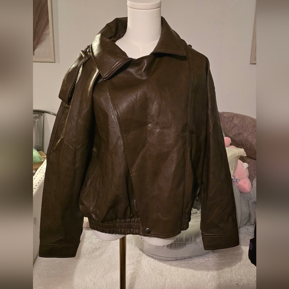 Women's Brown Leather Jacket
